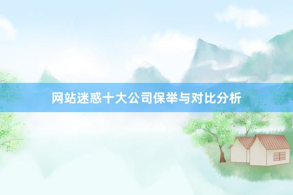 网站迷惑十大公司保举与对比分析